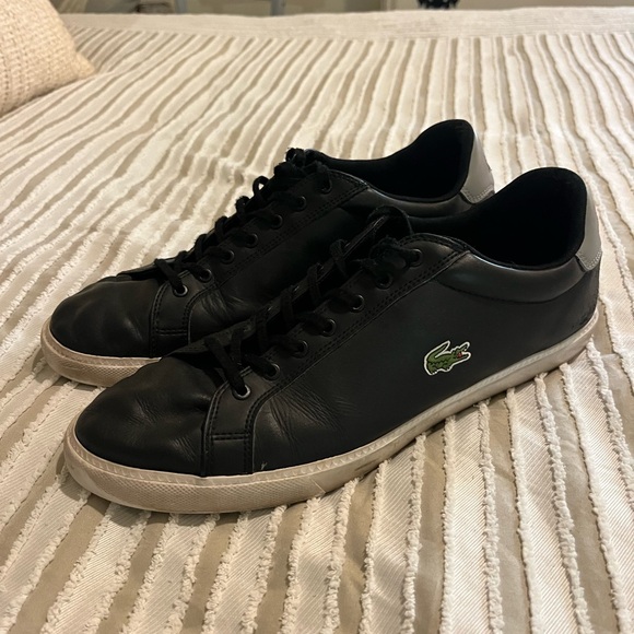 Lacoste Mens Shoes Size 12 Black Sneakers - Picture 2 of 10